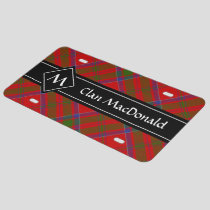 Clan MacDonald of Keppoch Tartan License Plate
