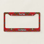 Clan MacDonald of Keppoch Tartan License Plate Frame (Front)