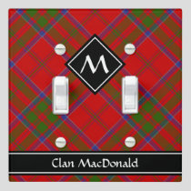 Clan MacDonald of Keppoch Tartan Light Switch Cover