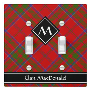 Clan MacDonald of Keppoch Tartan Light Switch Cover