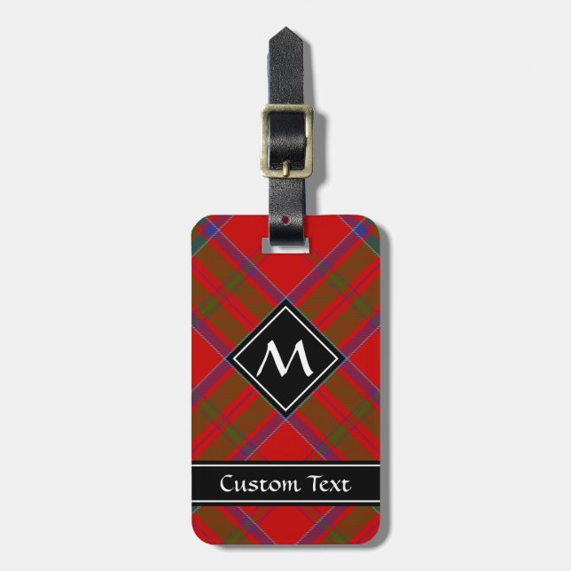 Clan MacDonald of Keppoch Tartan Luggage Tag (Front Vertical)
