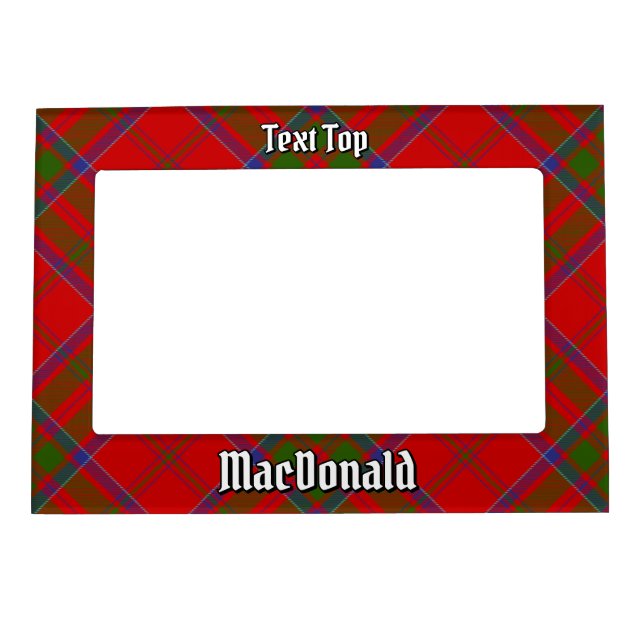 Clan MacDonald of Keppoch Tartan Magnetic Frame (Front)