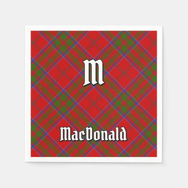 Clan MacDonald of Keppoch Tartan Napkins (Front)