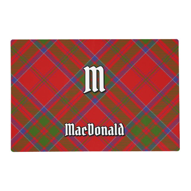 Clan MacDonald of Keppoch Tartan Placemat (Front)