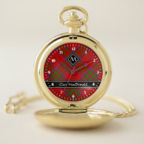 Clan MacDonald of Keppoch Tartan Pocket Watch