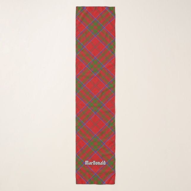 Clan MacDonald of Keppoch Tartan Scarf (Front)