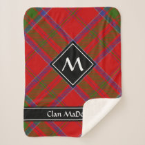 Clan MacDonald of Keppoch Tartan Sherpa Blanket