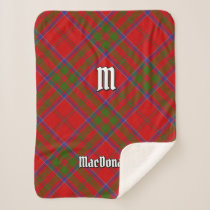 Clan MacDonald of Keppoch Tartan Sherpa Blanket