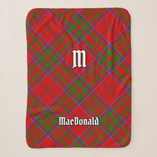 Clan MacDonald of Keppoch Tartan Sherpa Blanket