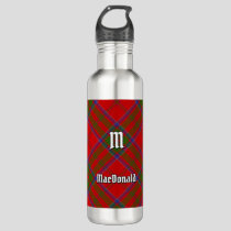 Clan MacDonald of Keppoch Tartan Stainless Steel Water Bottle