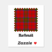 Clan MacDonald of Keppoch Tartan Sticker (Sheet)