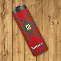 Clan MacDonald of Keppoch Tartan Thermal Tumbler
