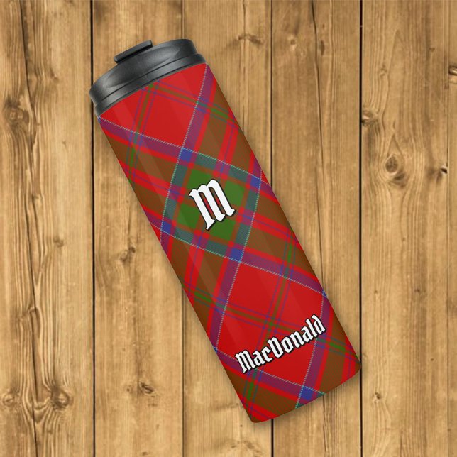 Clan MacDonald of Keppoch Tartan Thermal Tumbler (Creator Uploaded)