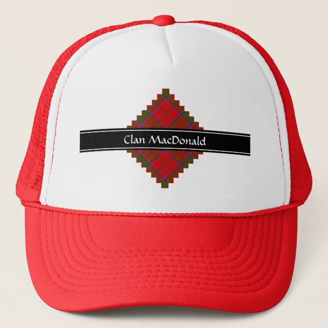 Clan MacDonald of Keppoch Tartan Trucker Hat (Front)