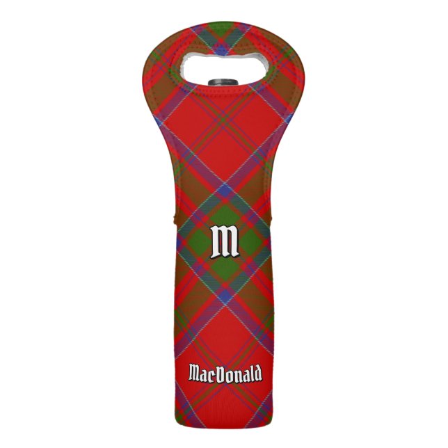 Clan MacDonald of Keppoch Tartan Wine Bag (Front)