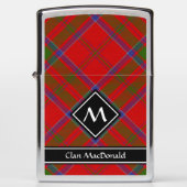 Clan MacDonald of Keppoch Tartan Zippo Lighter (Front)