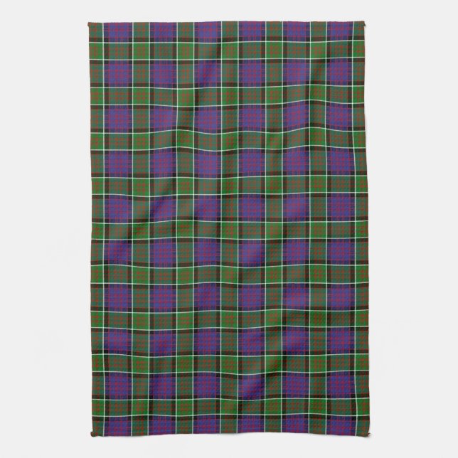 Clan MacDonald Of Ranald Tartan Kitchen Towel (Vertical)