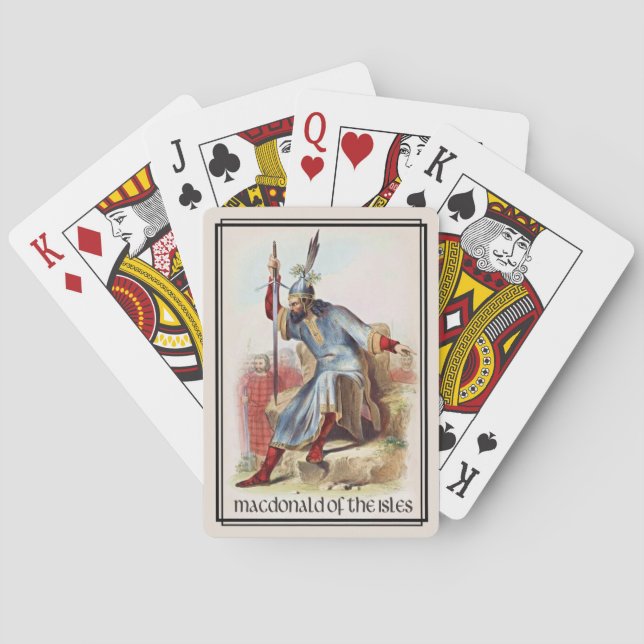 Clan MacDonald of the Isles Classic Scotland Poker Cards (Back)