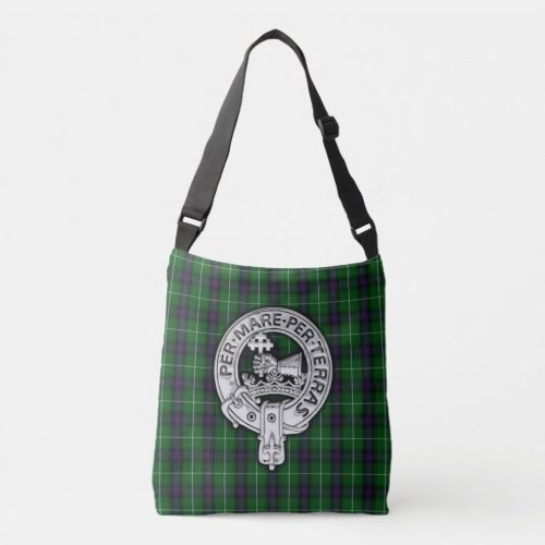 Clan MacDonald of the Isles Crest  Tartan Crossbody Bag