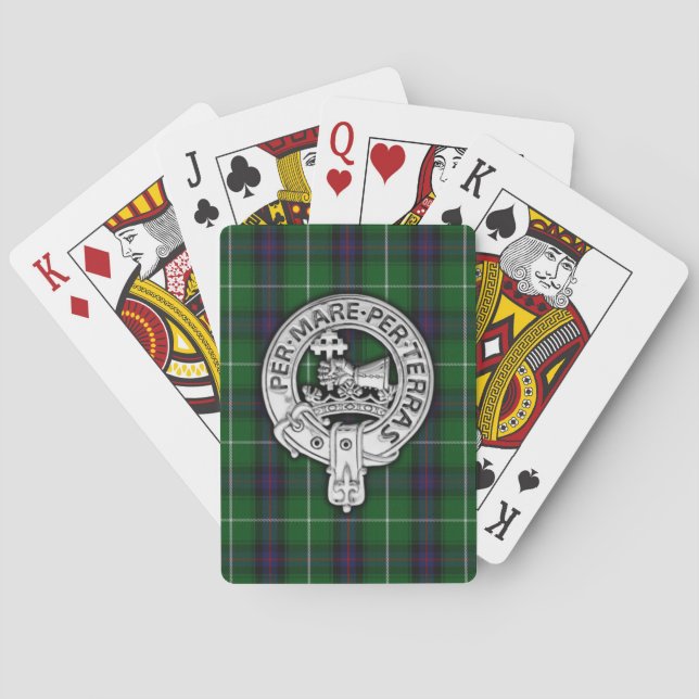 Clan MacDonald of the Isles Crest & Tartan Poker Cards (Back)