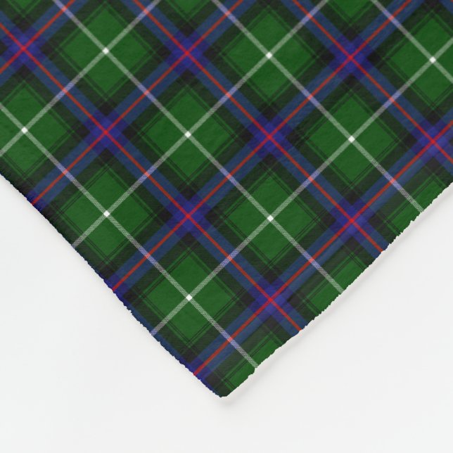 Clan MacDonald Of The Isles Tartan Fleece Blanket (Corner)