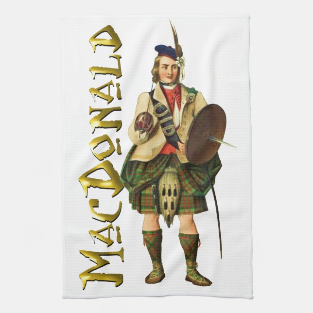 Clan MacDonald Scottish Dream Towel (Vertical)