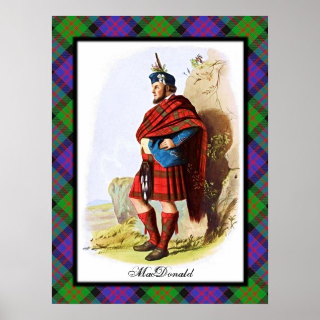 Clan MacDonald Scottish Dreams Poster (Front)