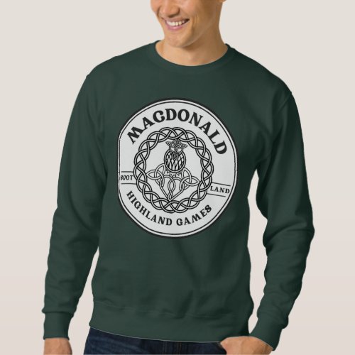 Clan MacDonald Scottish Thistle Highland Games  Sweatshirt