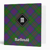 Clan MacDonald Tartan 3 Ring Binder (Front/Inside)