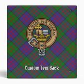 Clan MacDonald Tartan 3 Ring Binder (Back)