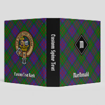 Clan MacDonald Tartan 3 Ring Binder
