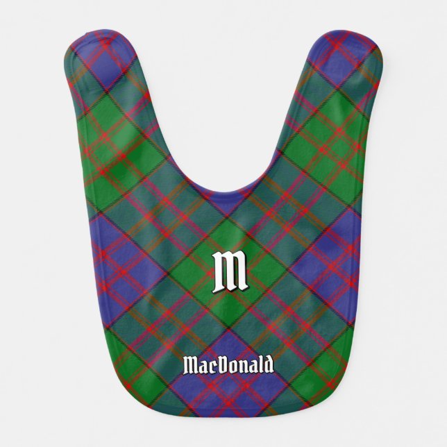 Clan MacDonald Tartan Baby Bib (Front)