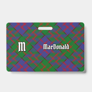 Clan MacDonald Tartan Badge