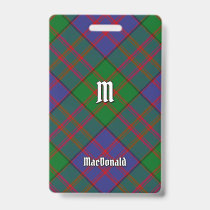 Clan MacDonald Tartan Badge