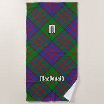 Clan MacDonald Tartan Beach Towel
