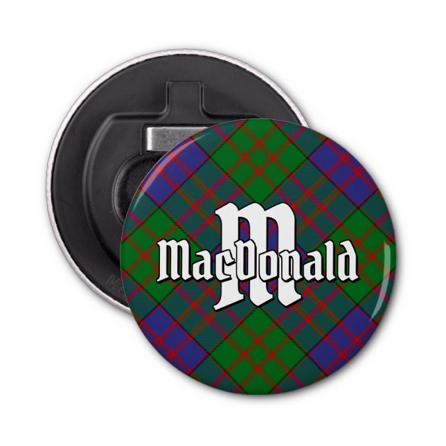 Clan MacDonald Tartan Bottle Opener (Front)