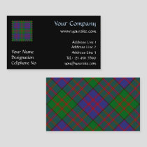 Clan MacDonald Tartan Business Card