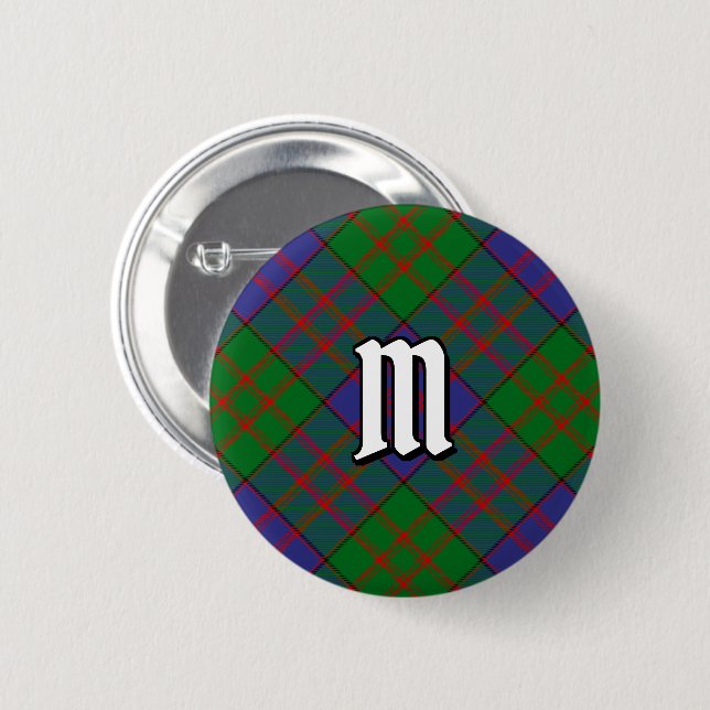 Clan MacDonald Tartan  Button (Front & Back)