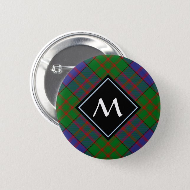 Clan MacDonald Tartan  Button (Front & Back)