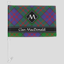 Clan MacDonald Tartan Car Flag