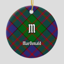Clan MacDonald Tartan Ceramic Ornament
