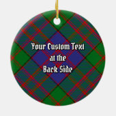 Clan MacDonald Tartan Ceramic Ornament (Back)