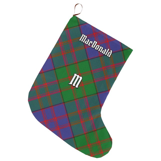 Clan MacDonald Tartan Christmas Stocking (Front (Hanging))