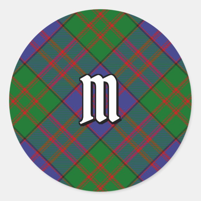 Clan MacDonald Tartan Classic Round Sticker (Front)