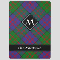 Clan MacDonald Tartan Clipboard