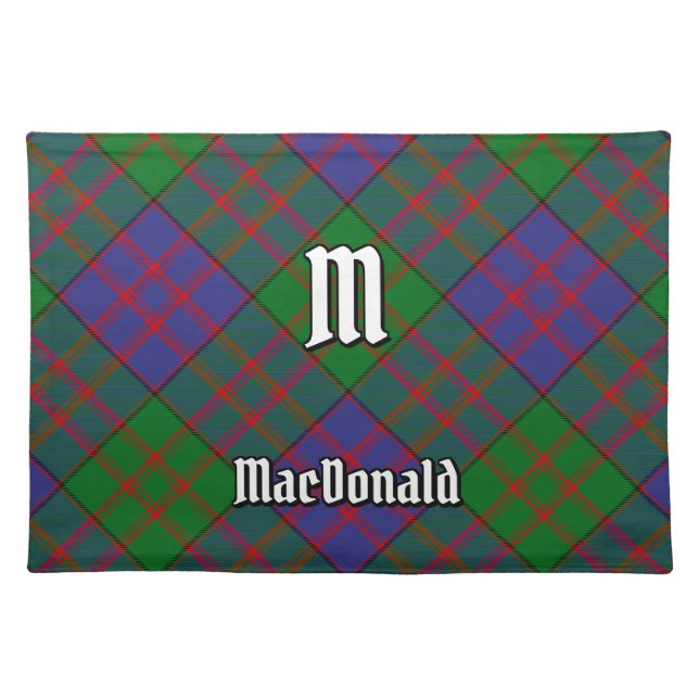 Clan MacDonald Tartan Cloth Placemat (Front)