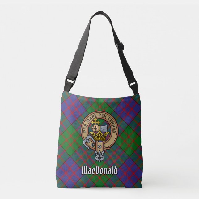 Clan MacDonald Tartan Crossbody Bag (Front)