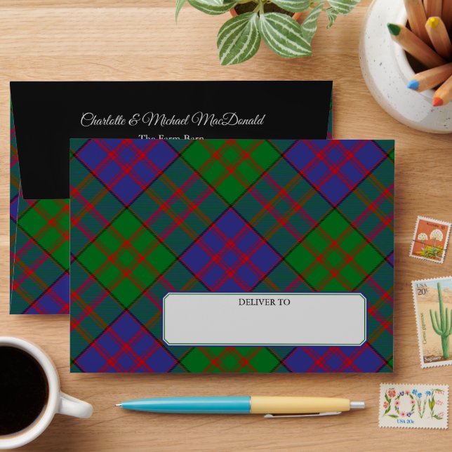 Clan MacDonald Tartan Envelope (Desk)