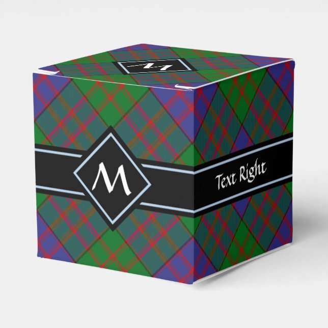 Clan MacDonald Tartan Favor Box (Front Side)