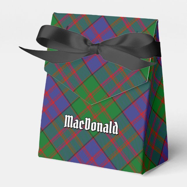 Clan MacDonald Tartan Favor Box (Front Side)